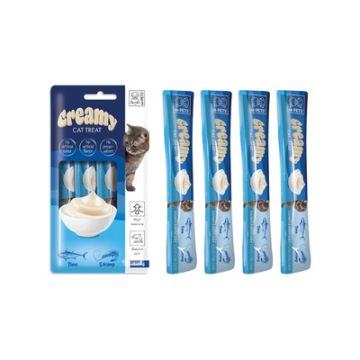 M-Pets Gatto Snack Creamy Tonno E Gamberetti Cf. (4X15) Gr