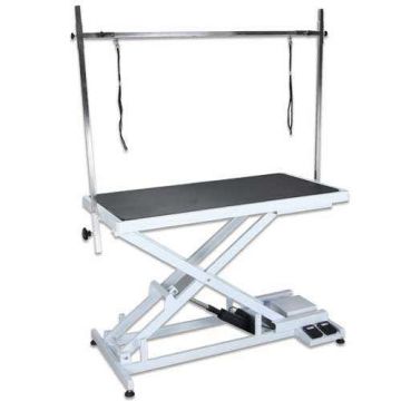 Tools-2-Groom Tavolo Da Toelettatura "Luxy Groom" Idraulico Con Doppia Staffa 110X60 Cm