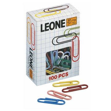 MOLHO LEONE FERMAGLI COLORATI PLASTICATI CF. (100 PEZZI)