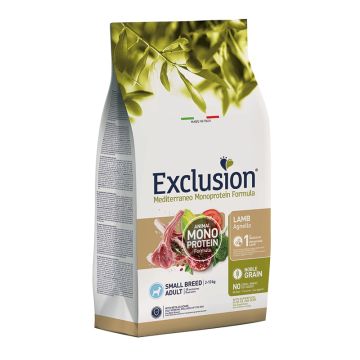 Exclusion Cane Mediterraneo Adulto Small Agnello 7 Kg