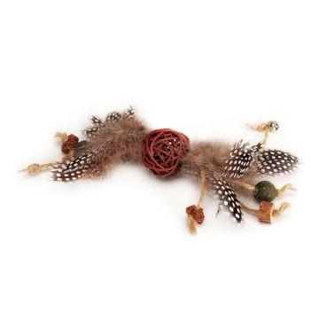 Camon Gatto Gioco In Matatabi Con Sfera, Corda Catnip & Campanellino 24 Cm