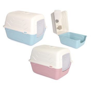 Camon Gatto Lettiera Con Apertura A Rotazione 52X40X40 Cm (Colori Assortiti)