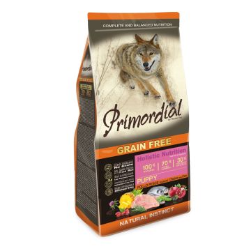 Primordial Cane Puppy All Breeds Pollo & Pesce Di Mare 2 Kg