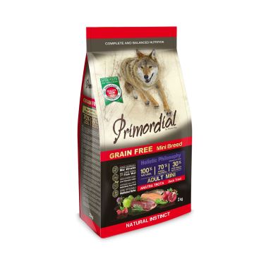 Primordial Cane Adulto Mini Anatra & Trota 2 Kg