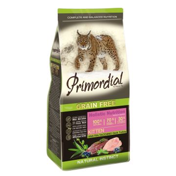 Primordial Gatto Kitten Anatra & Tacchino 400 Gr