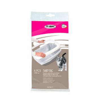 Imac Sacchetti Sandy Trasparente Cf. 6 Pezzi 60X55 Cm