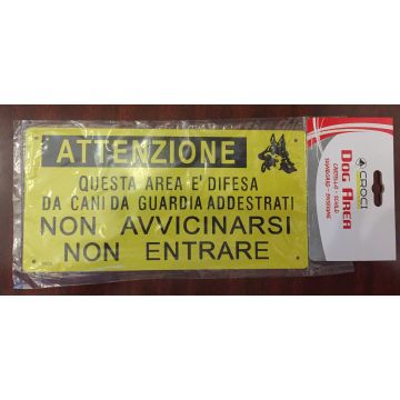 Cartello Area Difesa Cani
