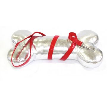 Guinzaglio Similpelle Glossy 120 Cmx15Mm Rosso