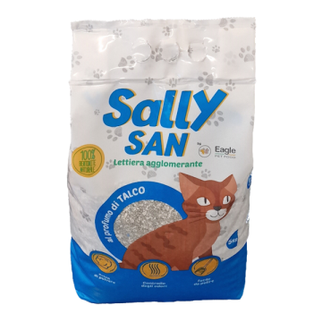 Sally San Gatto Lettiera Agglomerante Talco 5 Kg