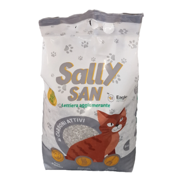 Sally San Gatto Lettiera Agglomerante Carboni Attivi 5 Kg