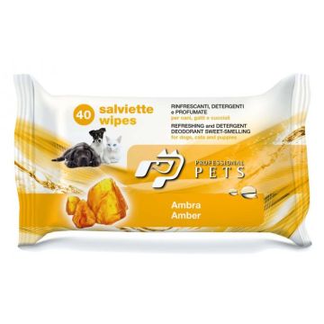 Pet Professional Salviette Ambra 40 Pezzi
