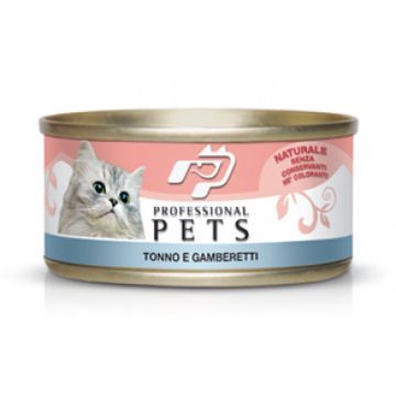 Pet Professional Gatto Adulto Tonno & Gamberetti Lattina 70 Gr