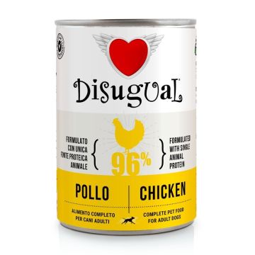 Disugual Cane Adulto Monoproteico Pollo Lattina 400 Gr