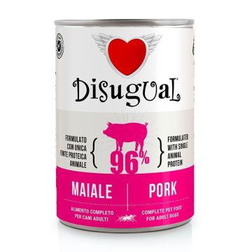 Disugual Cane Adulto Monoproteico Maiale Lattina 400 Gr