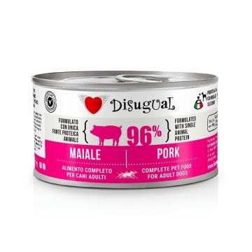 Disugual Cane Adulto Monoproteico Maiale Lattina 150 Gr