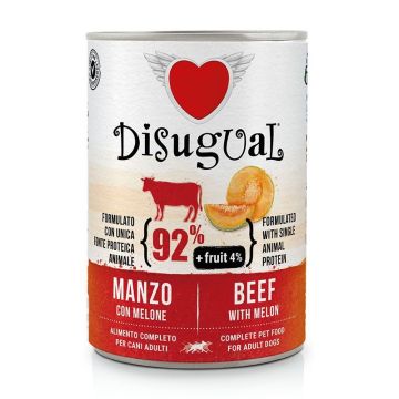 Disugual Cane Fruit Adulto Manzo & Melone Lattina 400 Gr