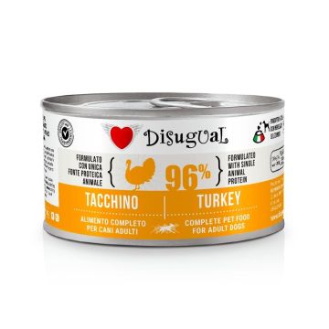 Disugual Cane Adulto Monoproteico Tacchino Lattina 150 Gr