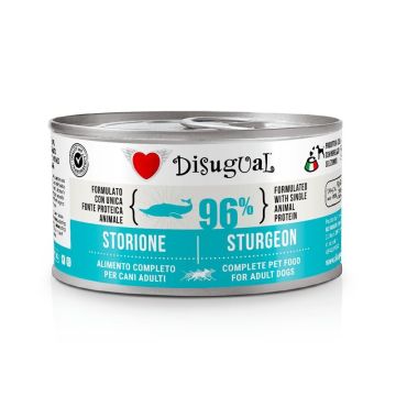 Disugual Cane Adulto Monoproteico Storione Lattina 150 Gr