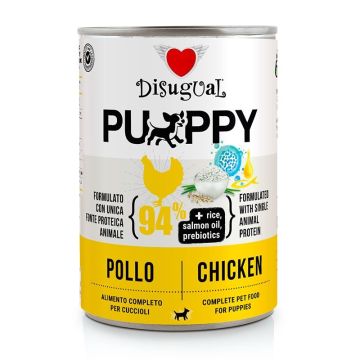 Disugual Cane Puppy Monoproteico Pollo Lattina 400 Gr