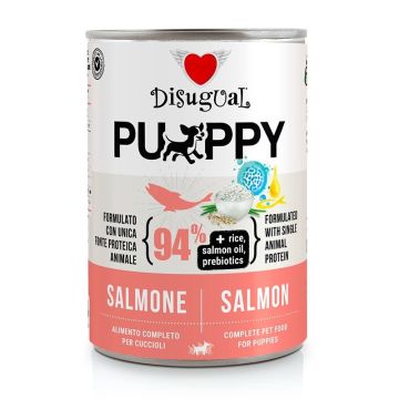 Disugual Cane Puppy Monoproteico Salmone Lattina 400 Gr