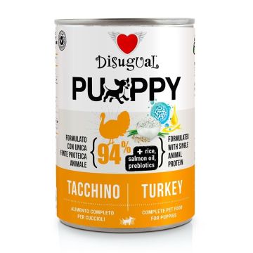 Disugual Cane Puppy Monoproteico Tacchino Lattina 400 Gr