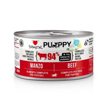 Disugual Cane Puppy Monoproteico Manzo Lattina 150 Gr