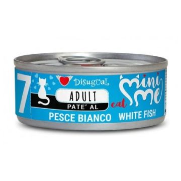 Disugual Gatto Minime (7) Adulto Pesce Bianco Lattina 85 Gr