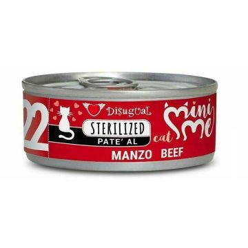 Disugual Gatto Minime (22) Adulto Sterilizzato Manzo Lattina 85 Gr