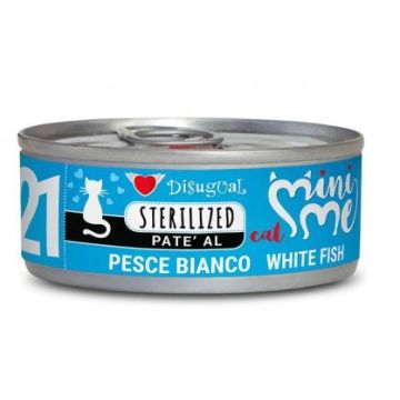 Disugual Gatto Minime (21) Adulto Sterilizzato Pesce Bianco Lattina 85 Gr