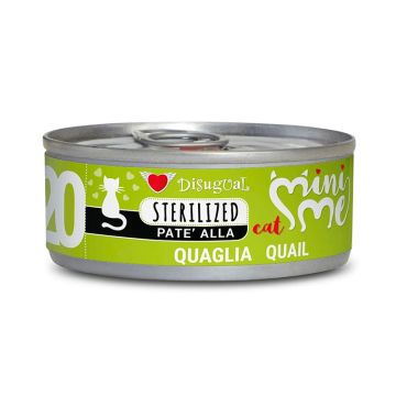 Disugual Gatto Minime (20) Adulto Sterilizzato Quaglia Lattina 85 Gr
