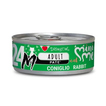 Disugual Gatto Minime "M" (24) Adulto Monoproteico Coniglio Lattina 85 Gr