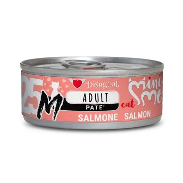 Disugual Gatto Minime "M" (25) Adulto Monoproteico Salmone Lattina 85 Gr