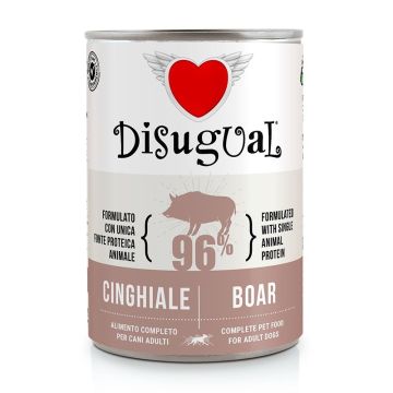Disugual Cane Adulto Monoproteico Cinghiale Lattina 400 Gr