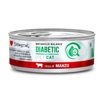 Disugual Gatto Diet Diabetic Manzo 85 Gr