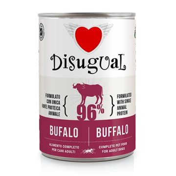 Disugual Cane Adulto Monoproteico Bufalo Lattina 400 Gr