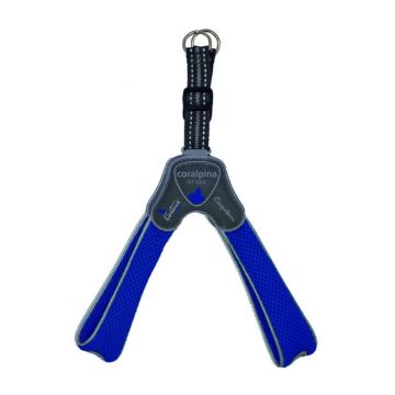 Coralpina Cane Pettorina 5Torri Tg. "6" 45-55 Cm Blu Elettrico