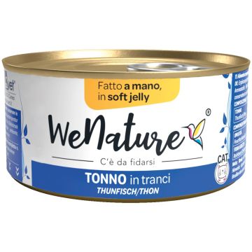 Wenature Gatto Lattina In Jelly Adulto Tonno In Tranci 85 Gr