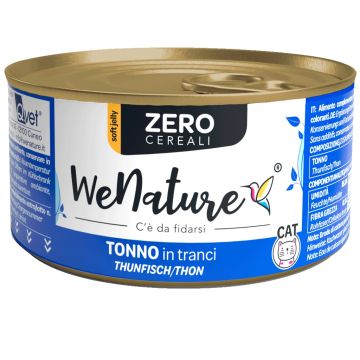 Wenature Gatto Zero Cereali Lattina In Jelly Adulto Tonno 85 Gr