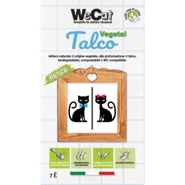 Wecat Gatto Lettiera Naturale Vegetale 3,5 Kg Talco