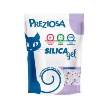Preziosa Gatto Lettiera Igienica Silica Gel Lavanda 4 Kg