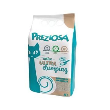 Preziosa Gatto Lettiera Igienica Ultra Clumping Sapone Di Marsiglia 5 Lt