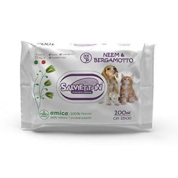 Salviett In Salviette Igieniche "Xxl" Biodegradabili Cf. (100 Pezzi) Neem & Bergamotto     Temporaneamente Mancante Dall'Azienda Produttrice