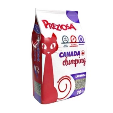 Preziosa Gatto Lettiera Igienica Canada Clumping Lavanda 10 Kg