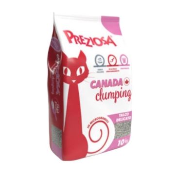 Preziosa Gatto Lettiera Igienica Canada Clumping Talco Delicato 10 Kg