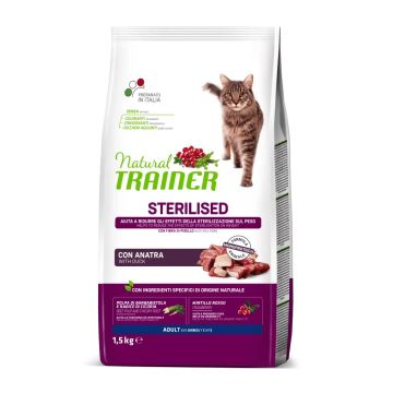 Trainer Gatto Natural Adulto Sterilizzato Anatra 1,5 Kg