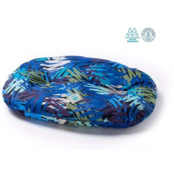 Leo Pet Cuscino Ovale Nettuno Oxford 55X40 Cm Blue Ocean