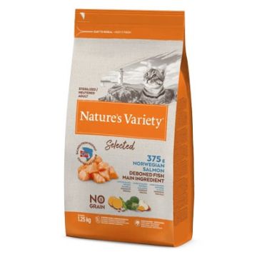 Nature'S Variety Gatto Selected Adulto Sterilizzato Salmone Norvegese 1,25 Kg