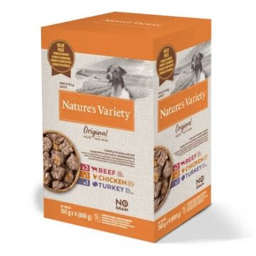 Nature'S Variety Cane Original Pate' Adulto Mini Multipack Cf. (4X150) Gr
