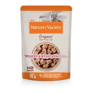 Nature'S Variety Gatto Original Pate' Adulto Manzo & Pollo 70 Gr