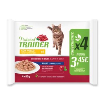 Trainer Gatto Natural Adulto Pollo Flowpack Cf. (4X85) Gr